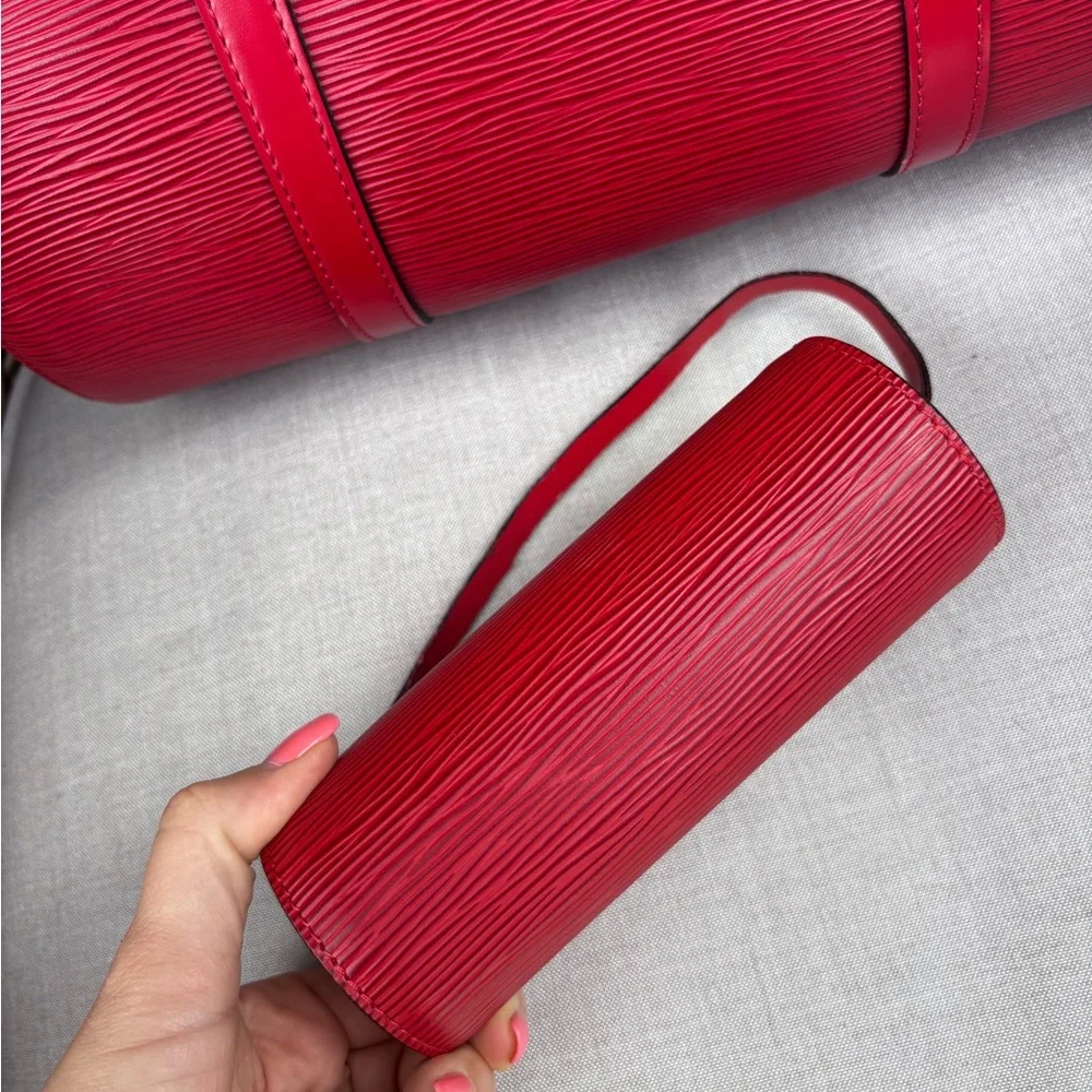 Louis Vuitton Red Satchel Bag - Picture 7 of 16